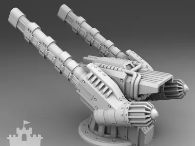 The martian cannon weapon  3D print model