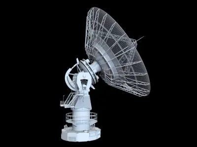 radio telescope 2 3D model