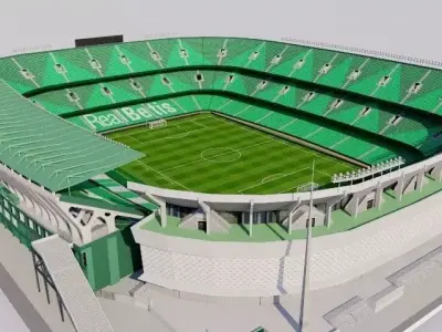 Estadio Benito Villamarin - Real Betis Sevilla Low-poly 3D model