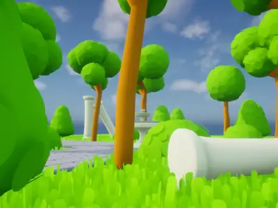 Stylized Low-Poly Game Ready Asset Pack Low-poly 3D model