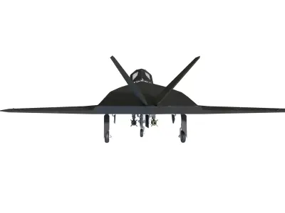 F-117 Nighthawk Stealth Fighter - High Detail Military Aircraft Low-poly 3D model