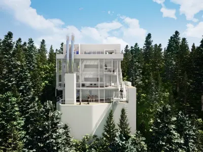 Richard Meier Douglas house an architectural masterpiece 3D model