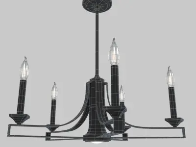 Chandelier 40055-07 by Livex Lighting 3D model