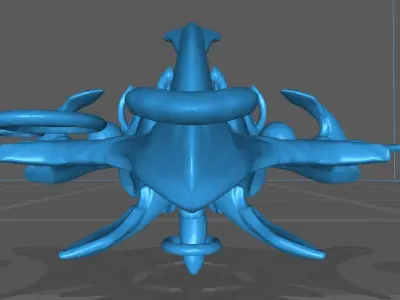 Starcraft Mother Ship 3D print model