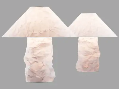 383 Lampampe paper table lamp by Ingo Maurer 3D model