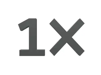 Bonus 1x Symbol v1 001 Low-poly 3D model