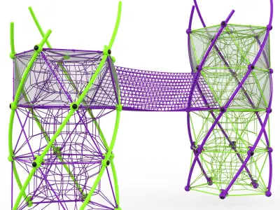 Berliner DNA Tower 3D model