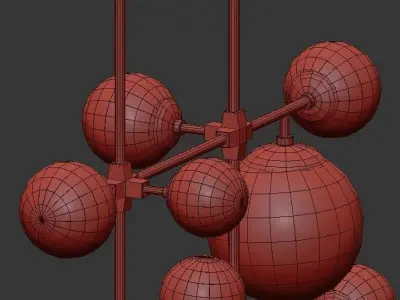 Hilliard Chandelier 3D model