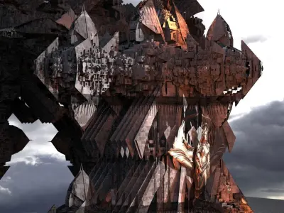 Dantes Inferno Maze structures 6 3D model