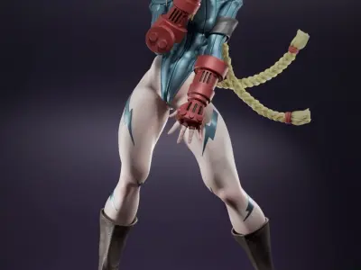 Cammy 3D Print female street fighter figure 3D print model