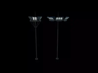 Stadium Light Tower 02 3D model