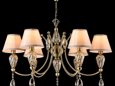 Chandelier Royal Classic Murano RC855-PL-06-R Maytoni Classic Free 3D model