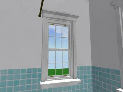 Double-Hung Windows single 3D model