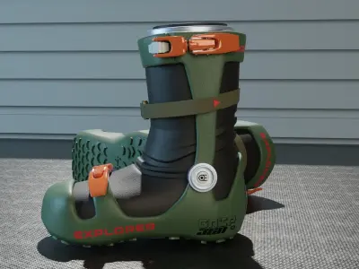 xEMU Boots 3D model