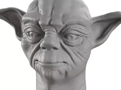 Master Yoda sculpture 3D model