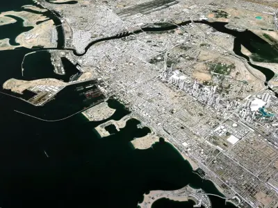 Cityscape Dubai United Arab Emirates 3D model