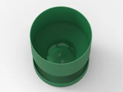 Baby Quail Birds Dry Food Feeder 3D print model