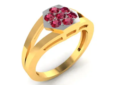 Diamond Ring For Women 3d Print Model 3D print model 48