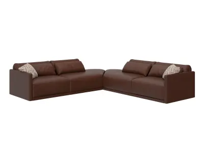 Grand Angle 7 Corner Sofa Composition 3D model