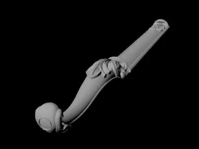 leg High quality 3d models for processing on a cnc machine 3D model 12