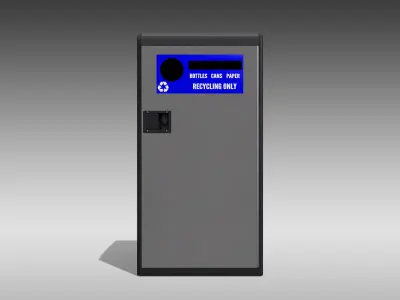 Bigbelly SC5 Single Station Low-poly 3D model