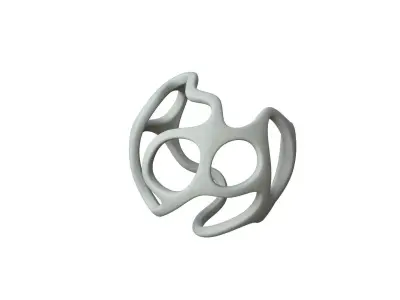 SciFi Cube Object No 21461 Low Poly Shape Texture