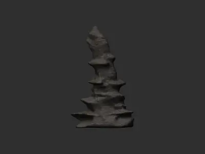 Cave Rock 02 - Base Low-poly 3D model
