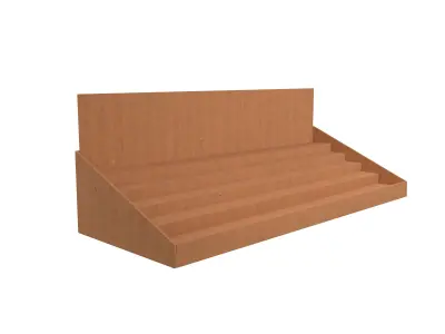 Product Display Stand Cardboard v3 002 Low-poly 3D model