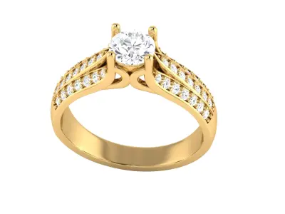 Women Ring  Render 3dm STL OBJ FBX Details 3D print model 249