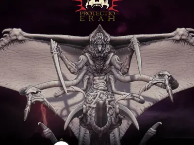 Xenoteras Parasyte Wyrm and Flying Swarms 3D print model