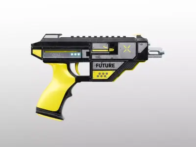 Sci-Fi Pistol Low-poly 3D model
