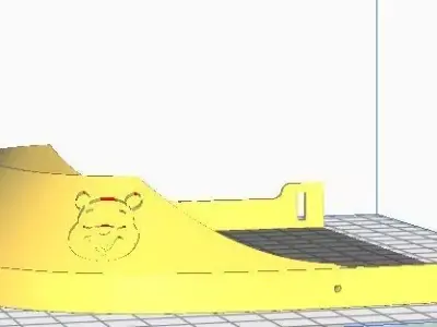 2 COVID 19 Winnie and Tiger MAsk Mascara covid winnie poo 3D model