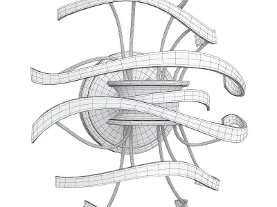 Corbett Calligraphy Wall Sconce Low-poly 3D model