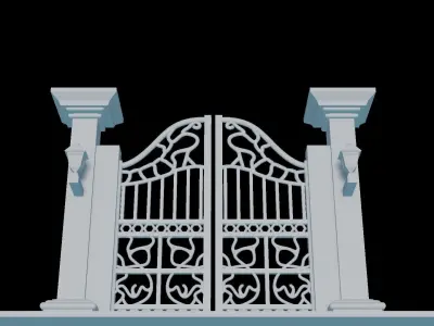 Sculpted Dimensional Entryway 3D print model