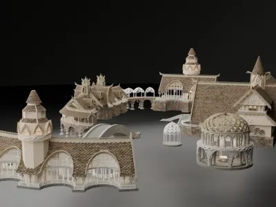 Rivendell Buildings 3D model