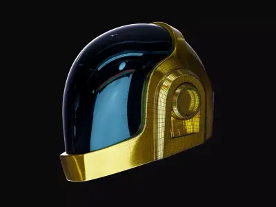 Draft Punk Helmet 3D model