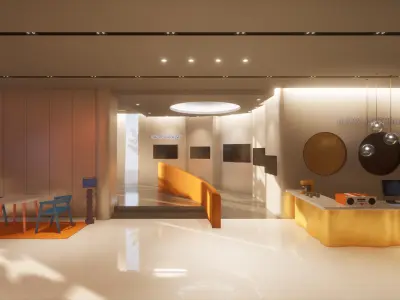 Celebration Event Place - Cafe A 3D model