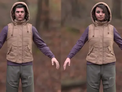  Man and Woman in Autumn Outfit 4 