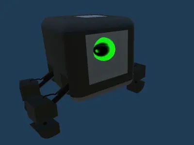 Low Poly Spider for SCi-Fi  Contents Low-poly 3D model