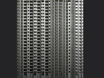 Pacific Park Plaza Low-poly 3D model