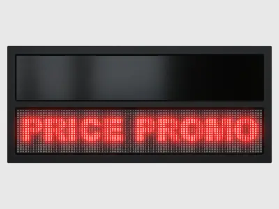 Display Running Text 3D model