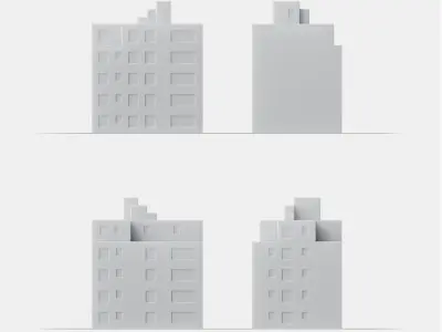 Free 3D Print miniature building RB-US-NY-019 Free 3D print model