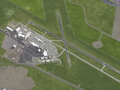 Monterrey - General Mariano Escobedo Airport Low-poly 3D model