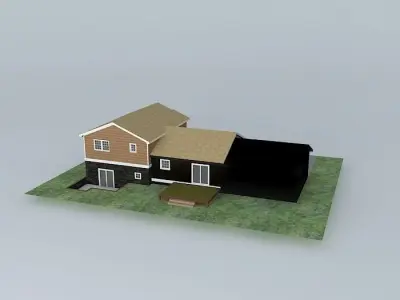 Split Level House Free 3D model purchase