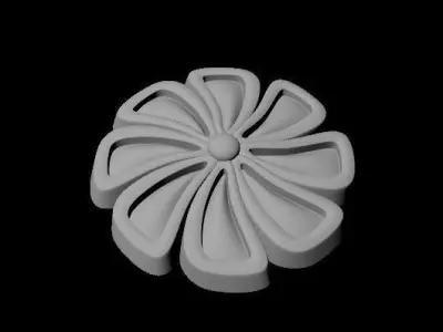 rosette dekor Free 3D model buy
