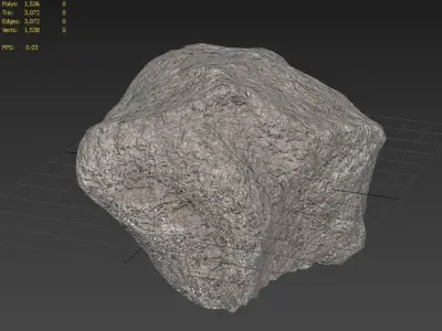 Rock  Model 26 Low-poly 3D model