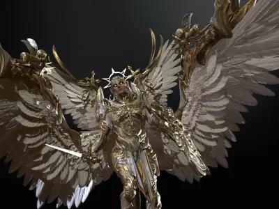 ArchAngel Low-poly 3D model