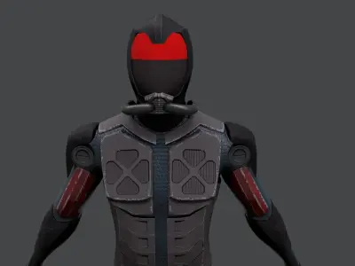 Mars Soldier Modern Sci fi 3D model