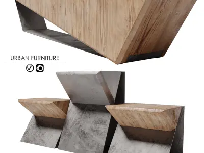 Urban Furniture v6 3D model