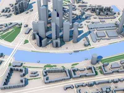 Moscow City Russia  3D model